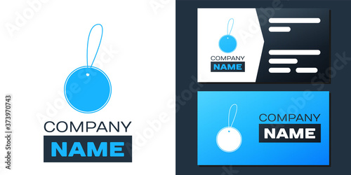 Logotype Blank label template price tag icon isolated on white background. Empty shopping discounts sticker. Template discount banner. Logo design template element. Vector.