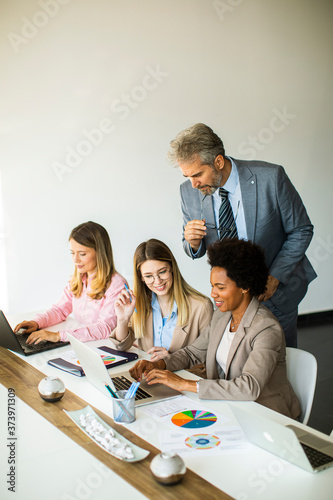 Group of multiethnic busine...