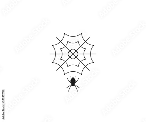 Halloween, monster, spider icon. Vector illustration, flat design.