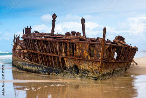 Maheno Shipwreck, Fraser Island, Queensland, Australia. © Andrew