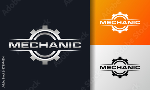 mechanical gear logo