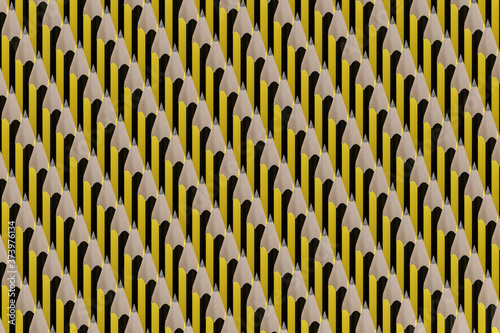 Graphite Pencils Pattern background. 3d illustration.