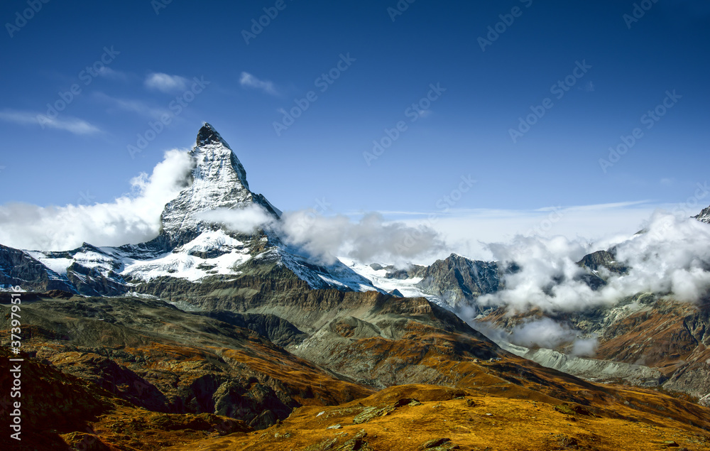 Blick auf das Matterhorn vom Aussichtspunkt Rotenboden - Schweiz