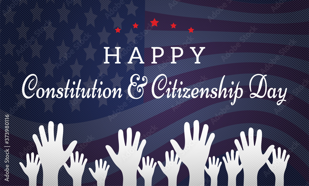 Happy Constitution and Citizenship Day Background Illustration Happy Constitution and Citizenship Day Background Illustration