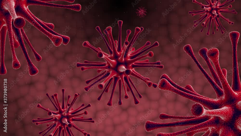 Coronavirus covid-19 3D animation