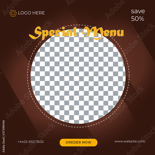 Food social media post Instagram Design