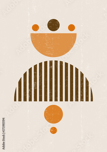 Sun print boho minimalist printable wall art