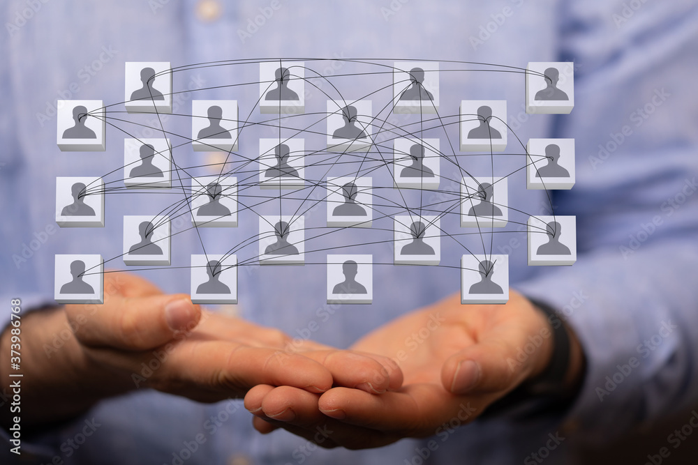organization chart team concept networking group organization chart team concept networking group