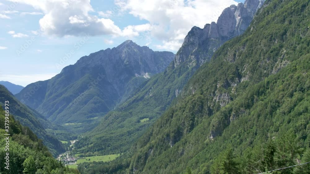 View from Rombon peak, Slovenia. Beautiful landscape of Julian Alps. View from Rombon peak, Slovenia. Beautiful landscape of Julian Alps.