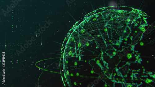 Wallpaper Mural 3d illustration world Global News Digital Techno right Background 4k Torontodigital.ca