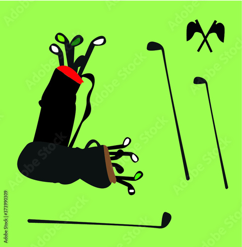 Golf bag & putter