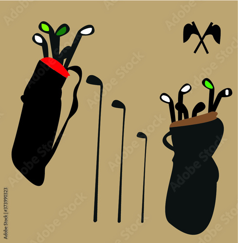 Golf bag & putter