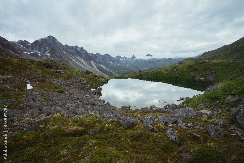 alpine lake in alaska