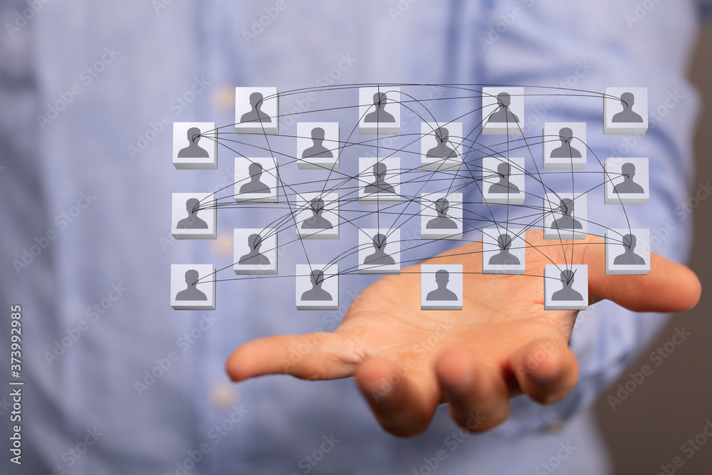 organization chart team concept networking group organization chart team concept networking group