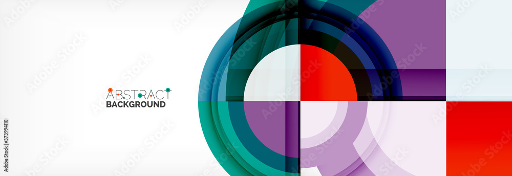 Round shapes, triangles and circles. Modern abstract background Round shapes, triangles and circles. Modern abstract background