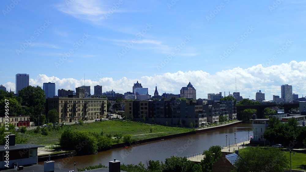 Downtown Milwaukee from Riverwest Downtown Milwaukee from Riverwest