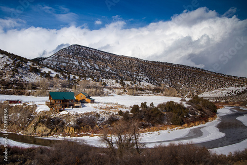 Canvas-taulu Colorado River Homestead - Gypsum, Colorado, USA