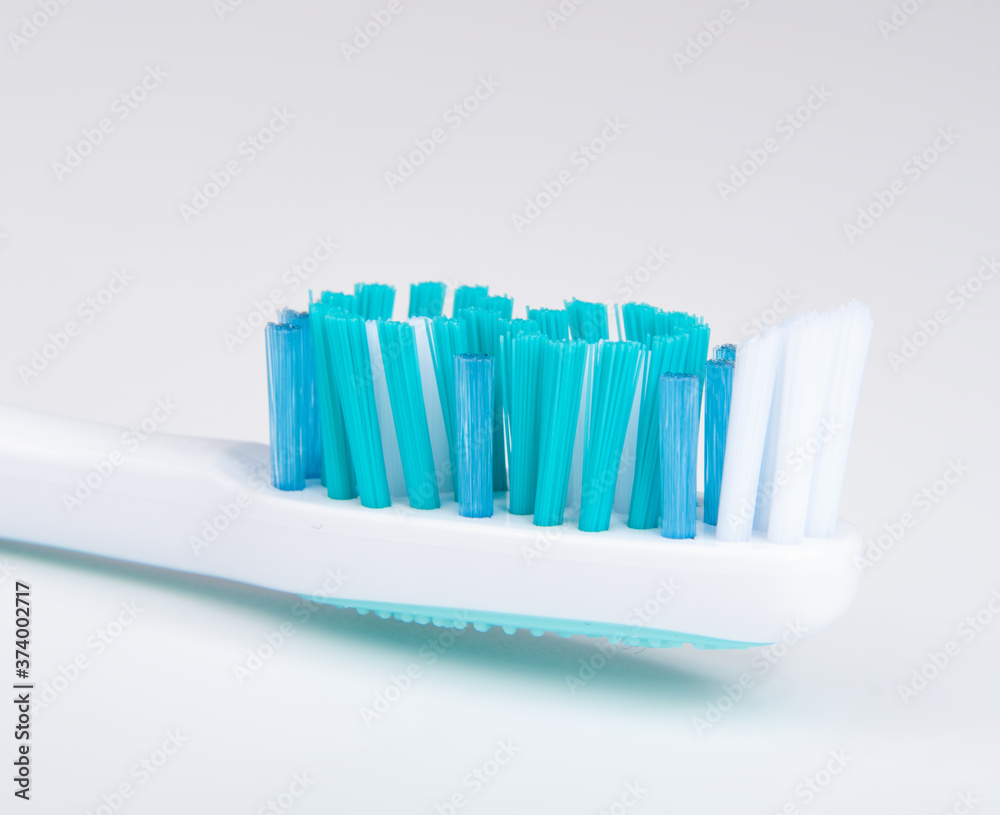 One toothbrush for healthcare on the white background One toothbrush for healthcare on the white background