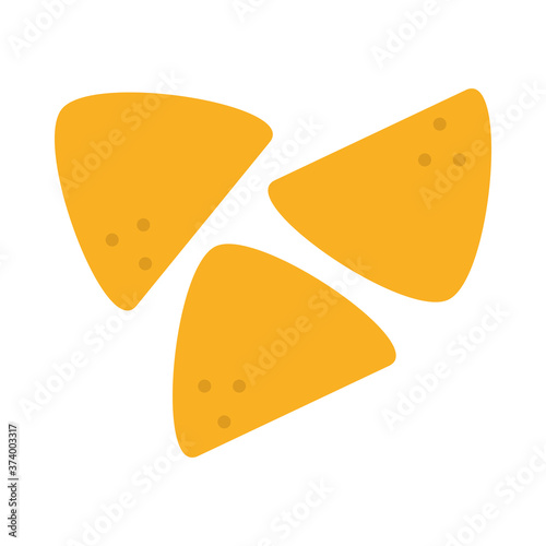 nachos food appetizer snack flat icon