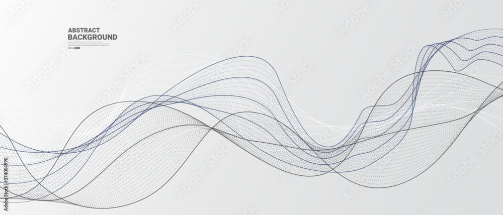 White abstract background with flowing particles. Digital future technology concept. vector illustration.
White abstract background with flowing particles. Digital future technology concept. vector illustration.