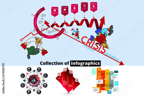 Business infographic layout. Design colorful presentation templates