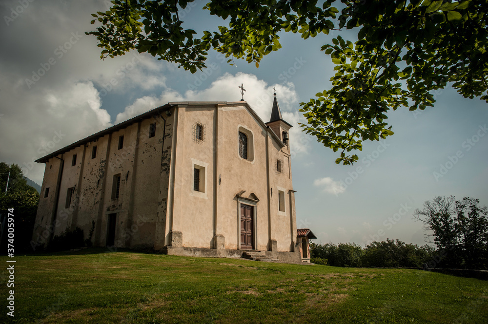 veduta del santuario della Brughiera (Biella, Piemonte, Italia)