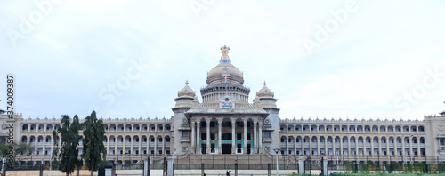 Karnataka state Parliament house in the city of Bangalore, India. photo