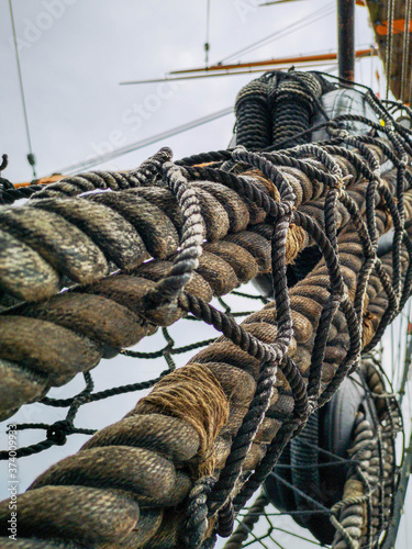 Close up of a detail from a ship