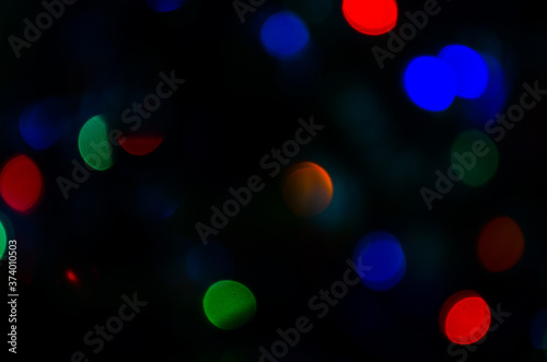 Bokeh de luces de colores