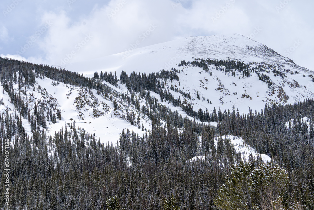 Mountains in winter Colorado