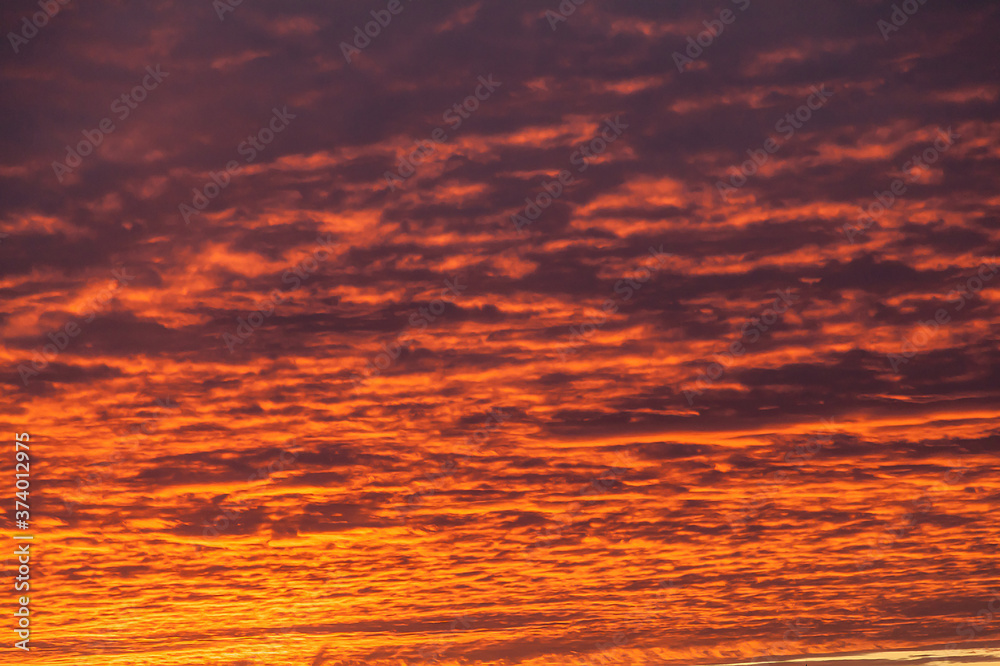 Red and orange sunset sky texture backgrounds