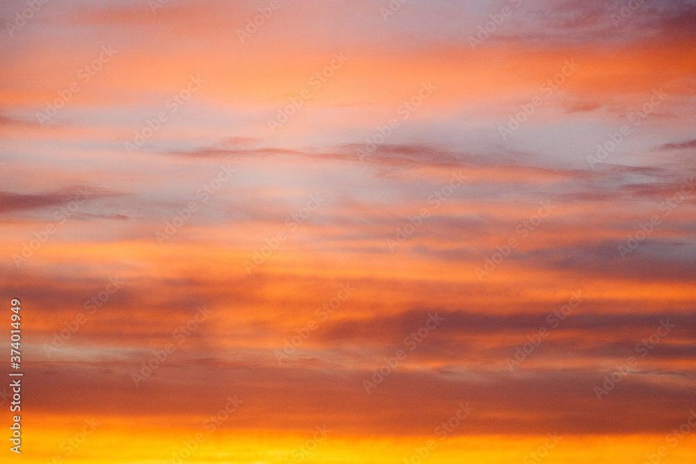 Fototapeta premium Sunset cloudy sky texture background