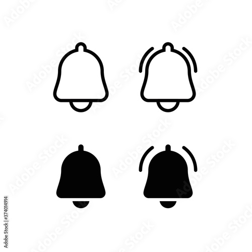 bell notification icon sets vector eps