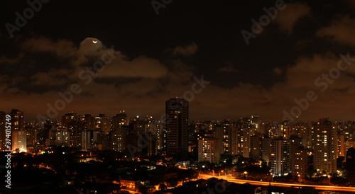 São Paulo city at night