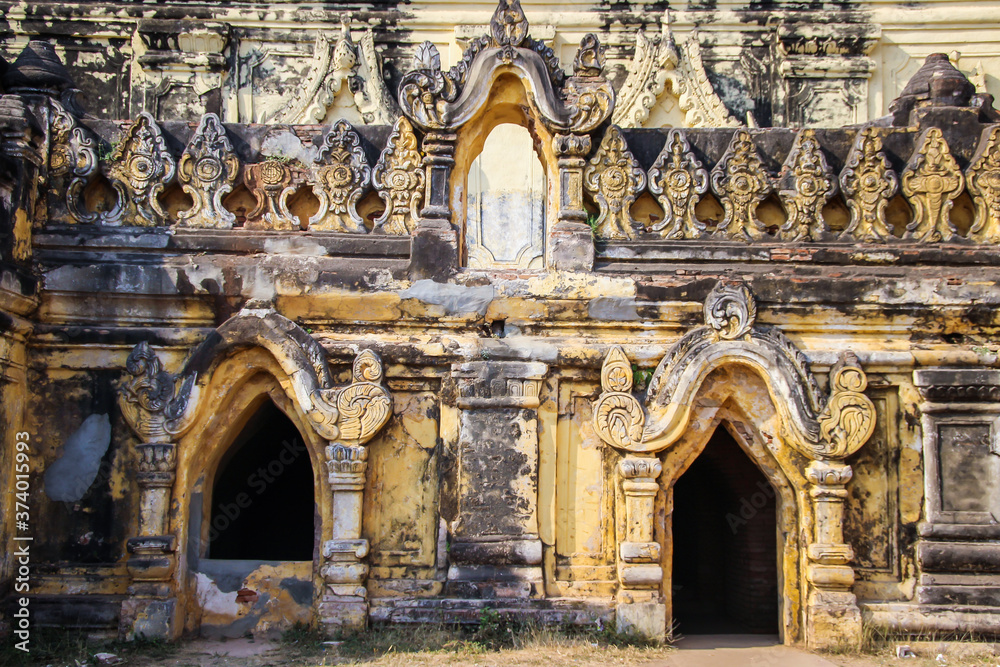 Beautiful ancient Buddhist temples, pagodas and stupas, Myanmar