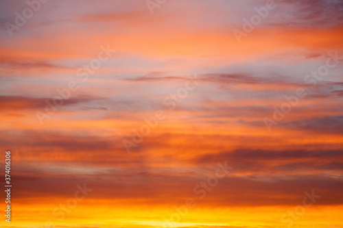 Sunset cloudy sky texture background © Дэн Едрышов