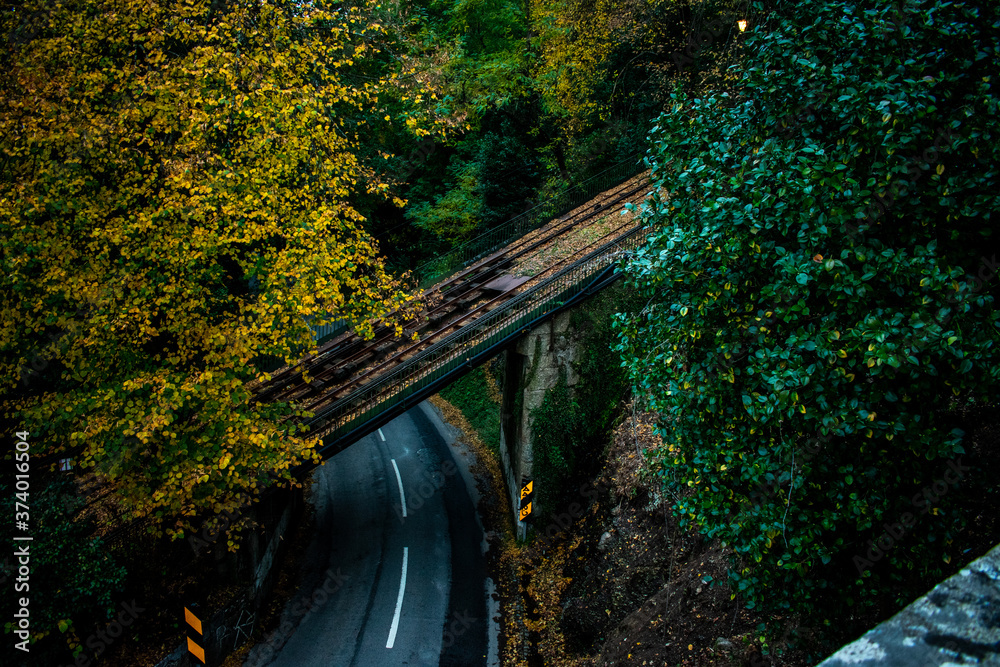 Fototapeta premium A rail path