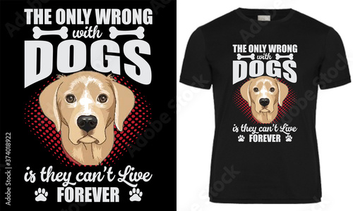 Dog t shirt design