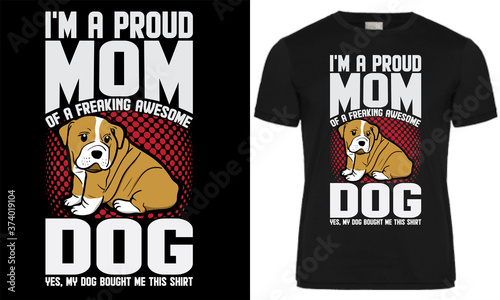 Dog t shirt design