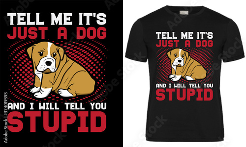 Dog t shirt design