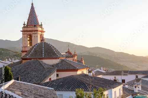 Zahara de la Sierra. Typical white village of Spain in the province of Cadiz in Andalusia, Spain