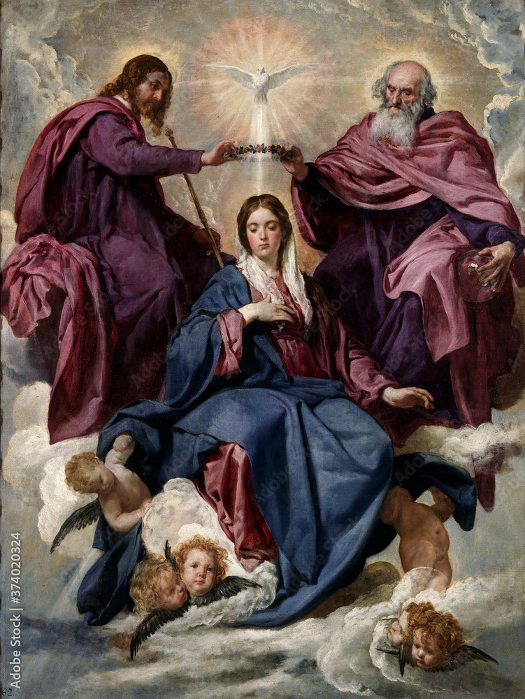 Coronation of the Virgin Mary by Diego Velazquez