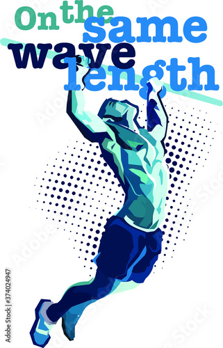 fitness athlete silhouette doing pull ups