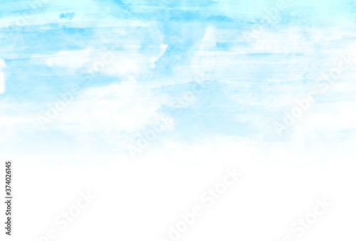 水彩　空　風景　背景