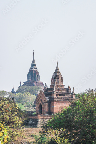 Beautiful ancient Buddhist temples and pagodas Bagan Myanmar Burma