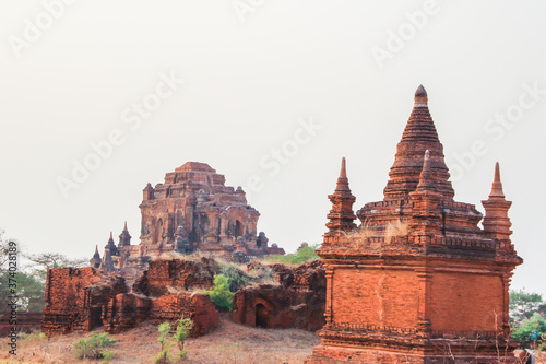 Beautiful ancient Buddhist temples and pagodas Bagan Myanmar Burma