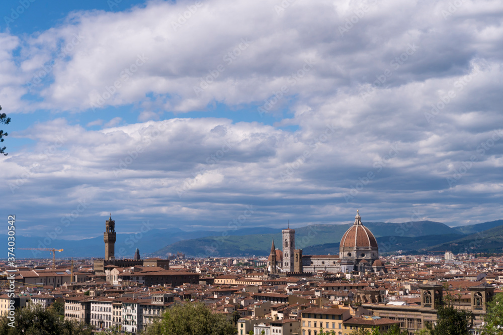 View of Florence, Italy and Duomo