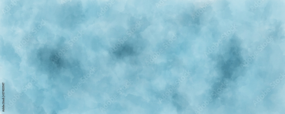 Abstract Blue  Water color background, Illustration, texture for design