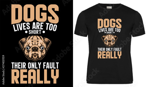 Dog t shirt design