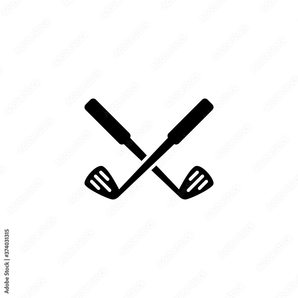 Golf tee icon vector isolated on white Golf tee icon vector isolated on white